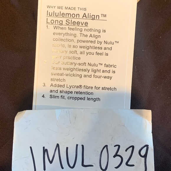 Lululemon Align Long Sleeve Shirt * French Press - Picture 7 of 7